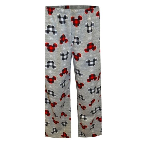 EC DISNEY BUFFALO PLAID MOUSE EARS W/SNOW PAJAMA BOTTOMS - Picture 2 of 4